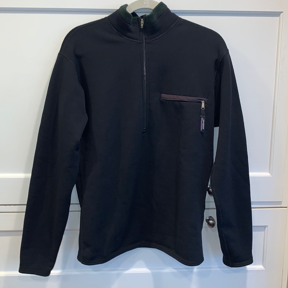 Patagonia Black Fleece Half Zip Sweatshirt